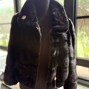 Genuine REAL mink jacket - NEW WITH TAGS size M